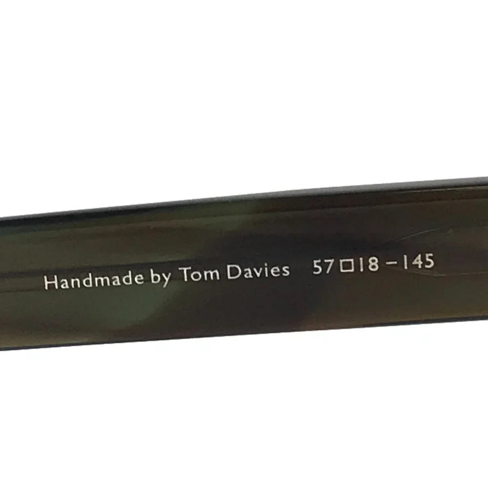 Tom Davies Eyeglasses Frames TD754 Col. 2266 Matte Black Blue Horn 57-18-145